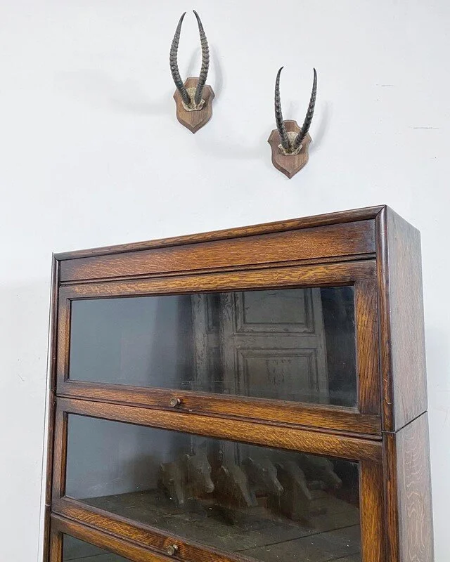 Early 1900s 3 tier stacking barristers bookcase — Vintage Boathouse